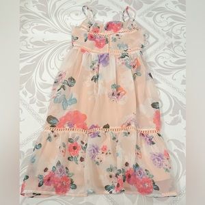 Girl’s Childrens Place Summer Floral Dress size M 7/8